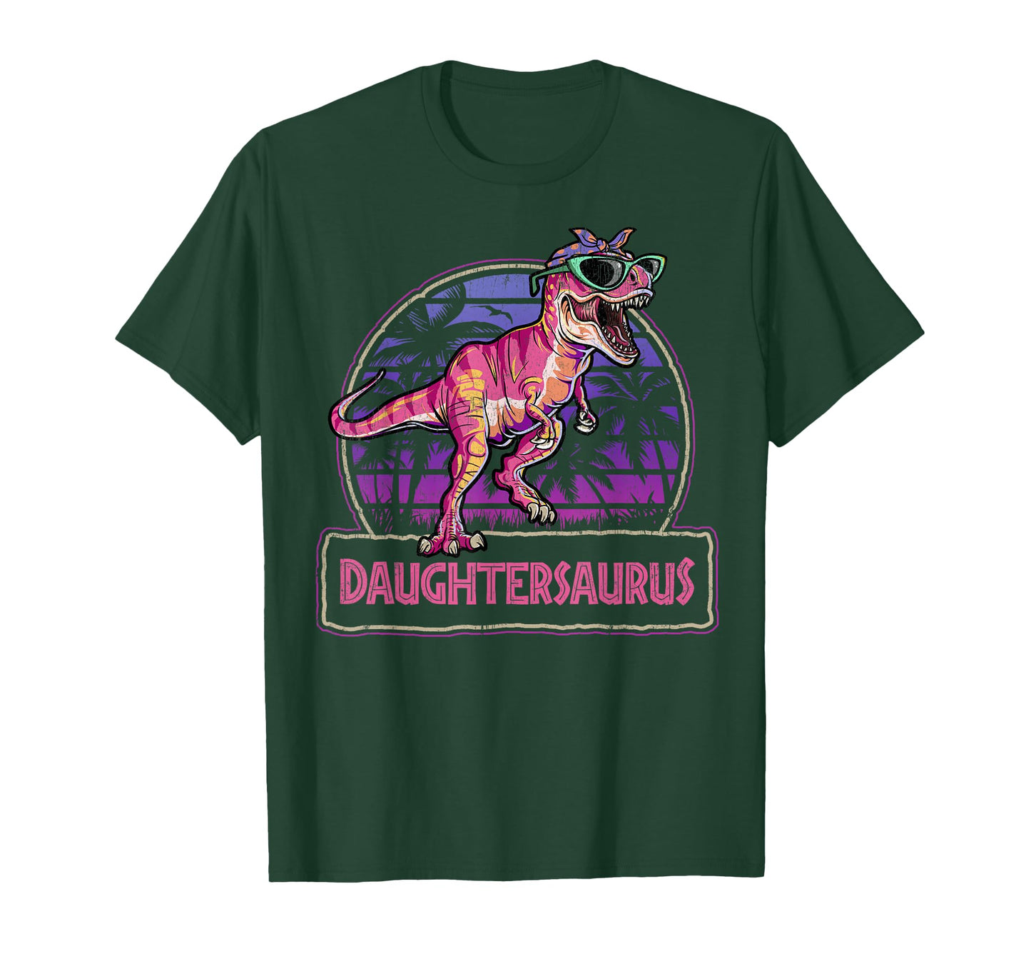 Daughtersaurus T Rex Dinosaur Daughter Saurus Matching T-Shirt