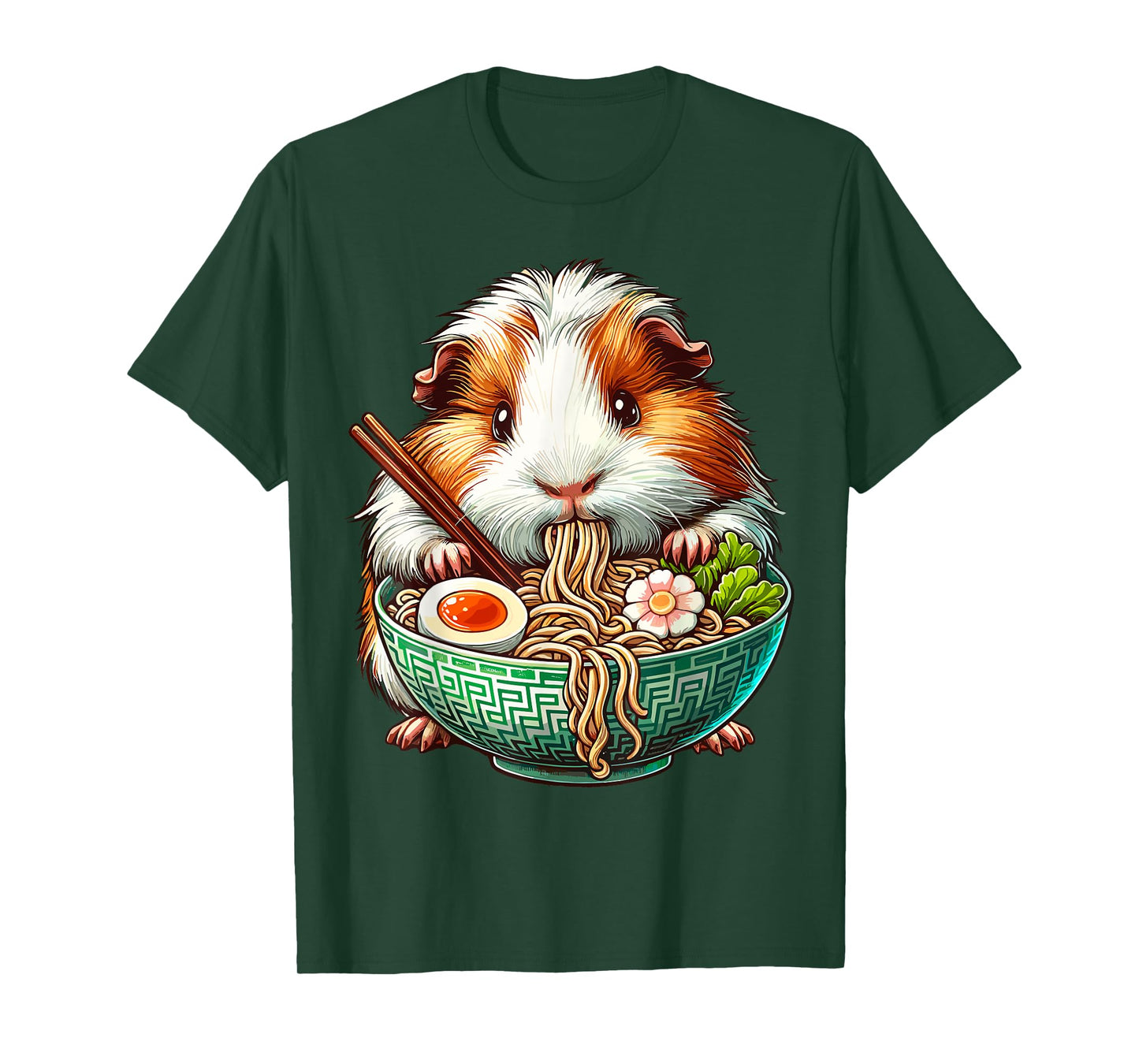 Guinea Pig Eating Ramen Japanese Noodles T-Shirt