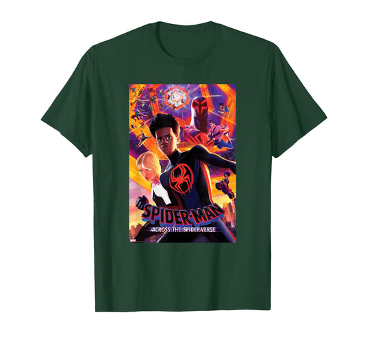 Marvel Spider-Man: Across The Spider-Verse Infinite Spiders T-Shirt