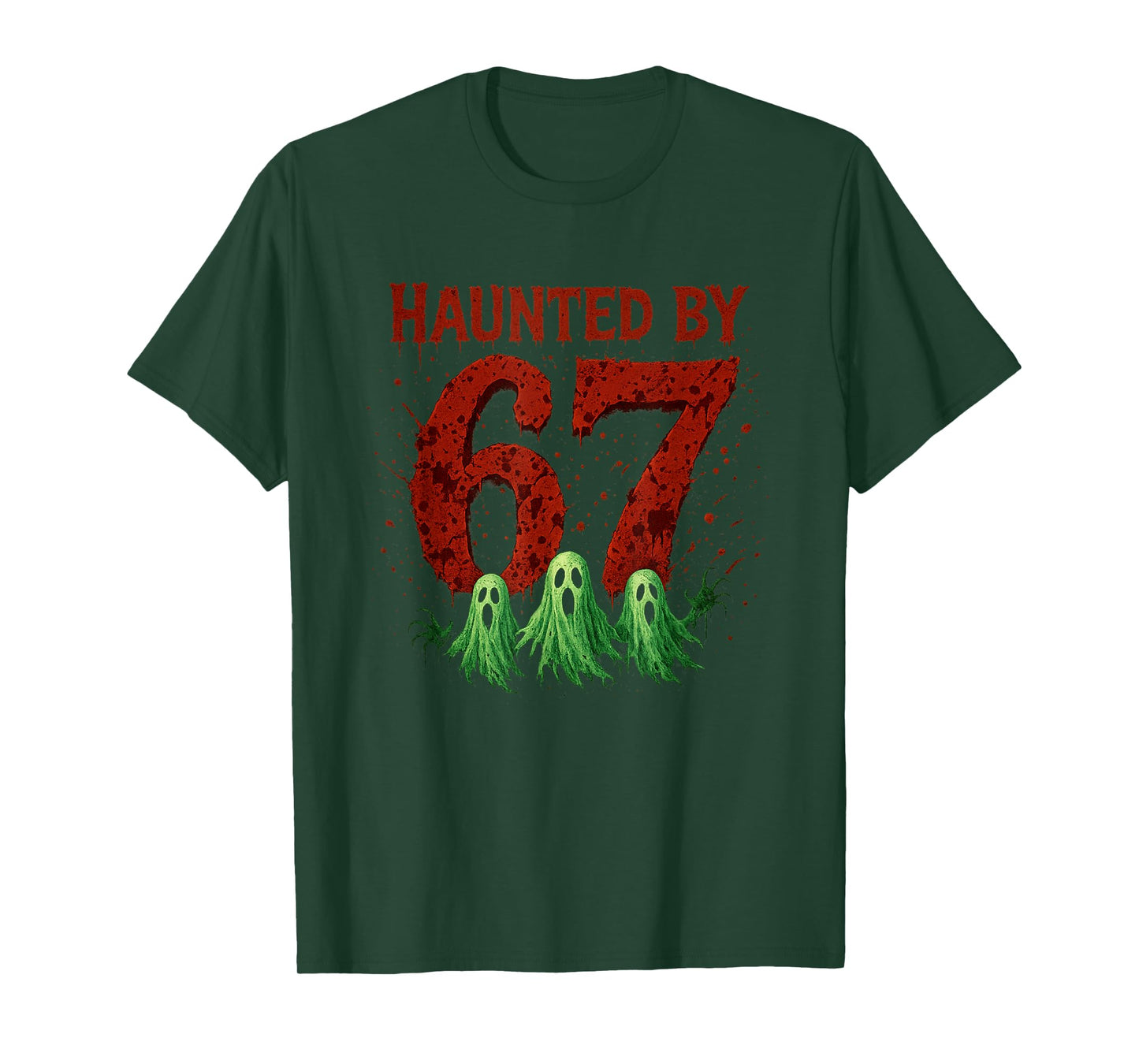 Haunted by 67 Six Seven 6 7 Meme Gen Alpha Halloween Shirt T-Shirt