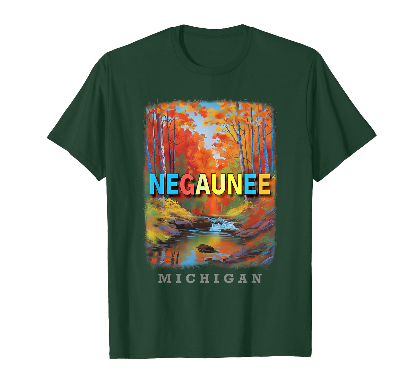 Negaunee Michigan MI Natural Beauty and Recreation SD689 T-Shirt