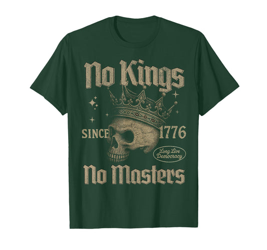 Retro No Kings Masters Since 1776 Crown No Kings October 18 T-Shirt