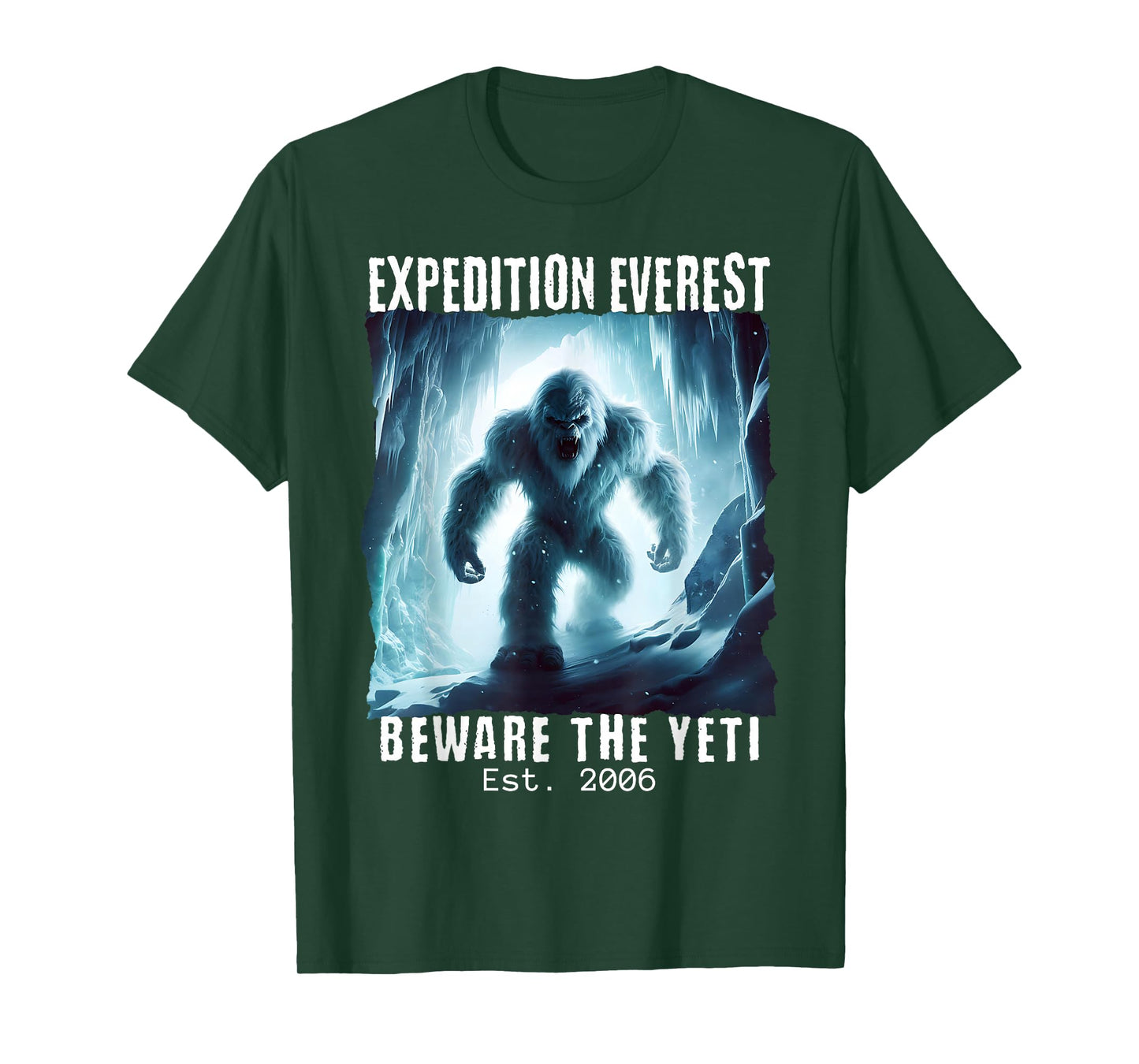 Expedition Everest, Beware the Yeti, Theme Park Snow Monster T-Shirt