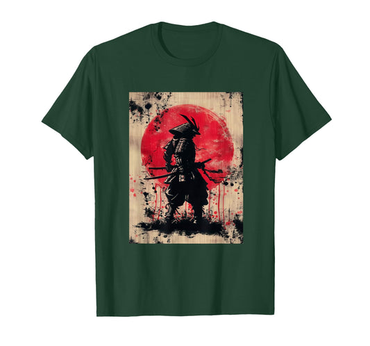 Japanese Art Samurai Vintage Fighter T-Shirt