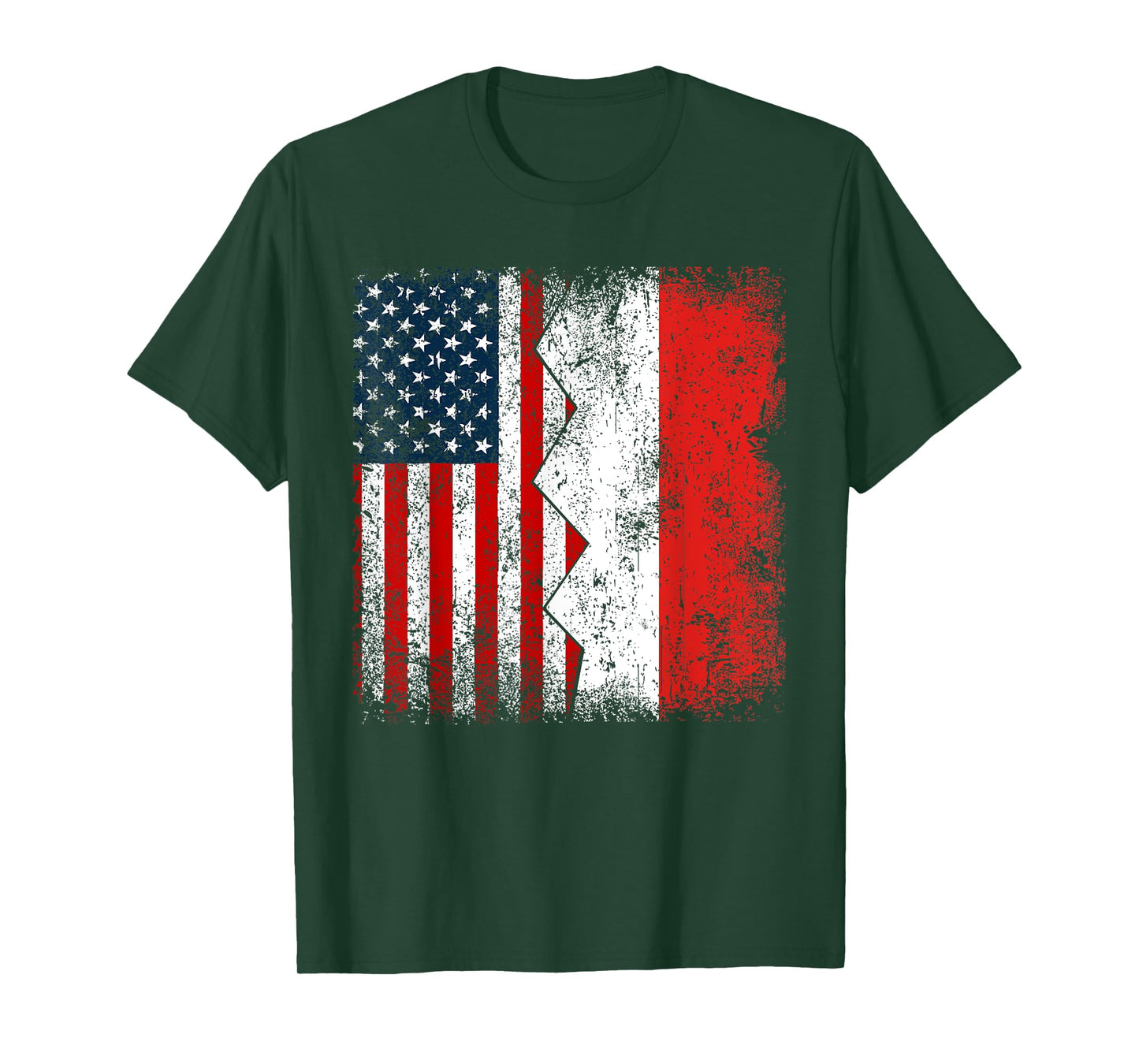 Indonesian Roots | Half American Flags | America Indonesia T-Shirt