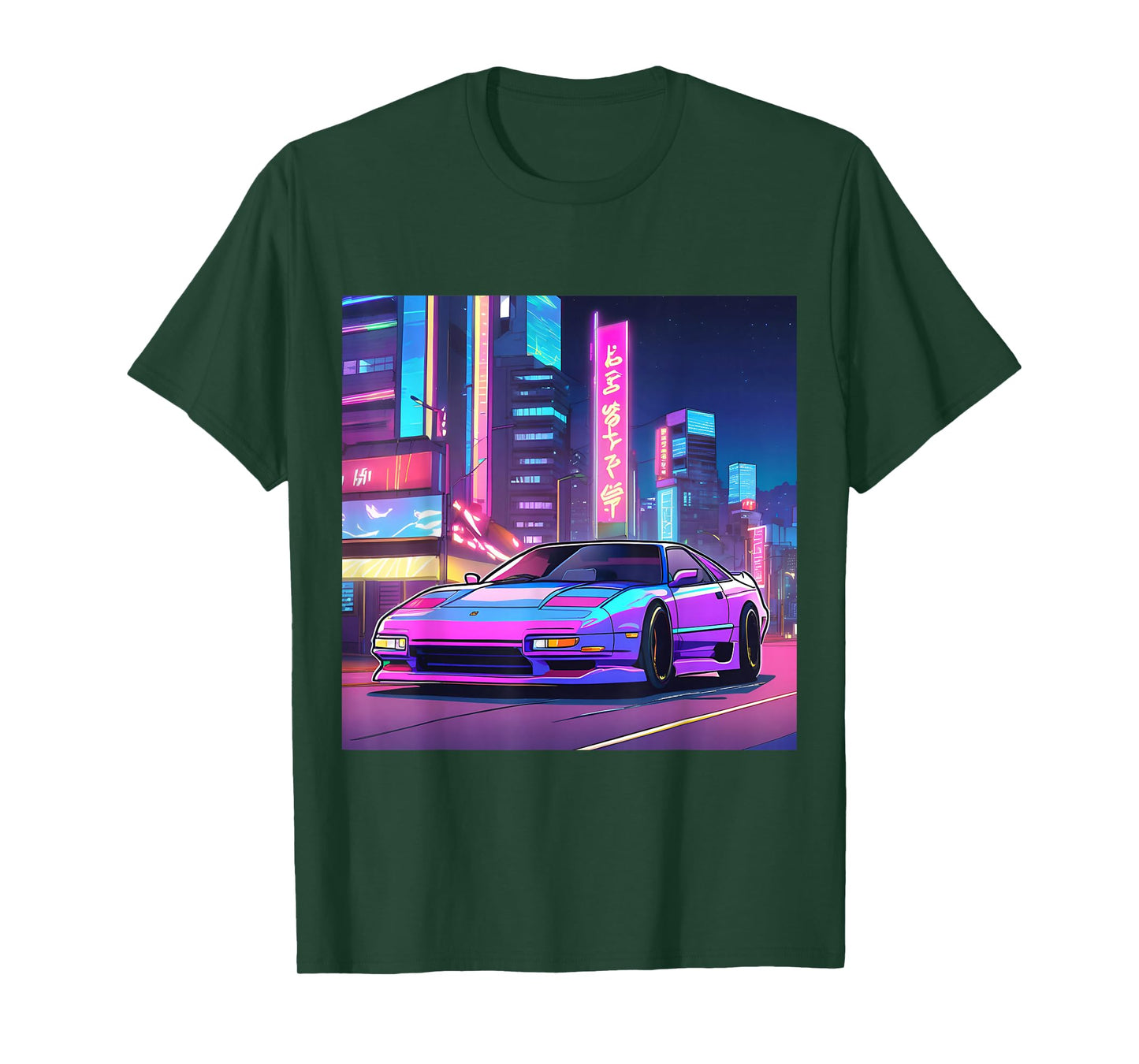 JDM Tokyo Skyline Retro Japanese Race Car Anime Style Gift T-Shirt