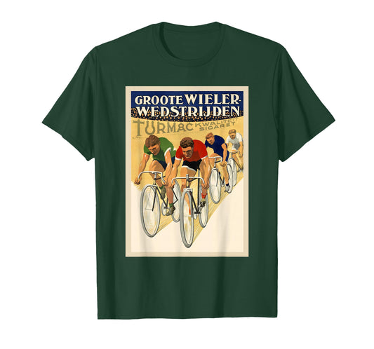 Bicycle Cycling Race Retro Vintage Racing Sports T-Shirt