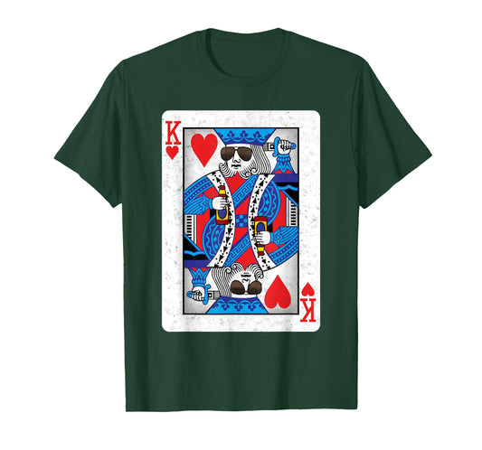 The Cool King of Hearts - Funny Poker Night T-Shirt