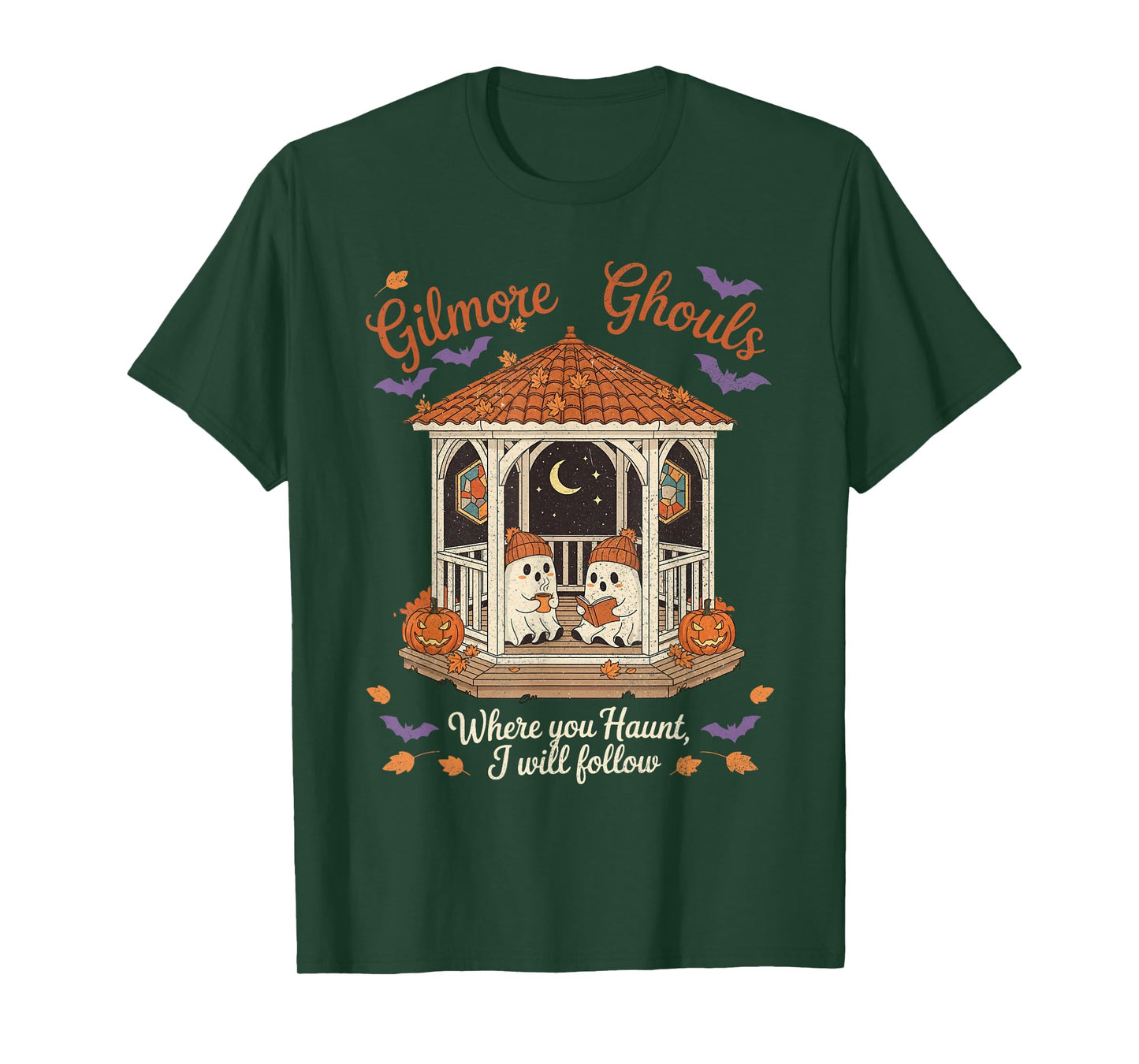 Gilmore Ghouls Cute Halloween Ghost Spooky Season Fall T-Shirt