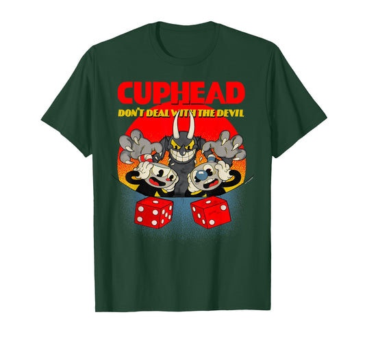 Cuphead And Mugman Devil's Dice Video Game T-Shirt