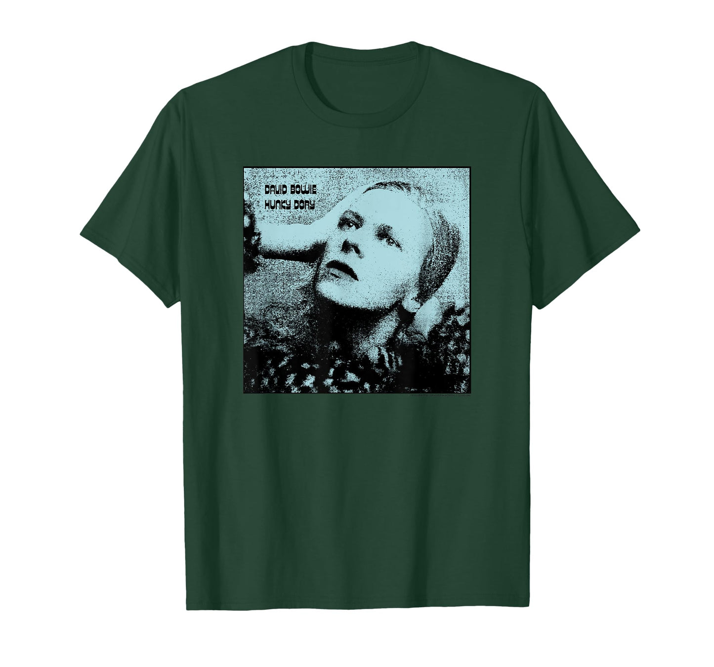 David Bowie Hunky Dory Blue Photo by Brian Ward T-Shirt