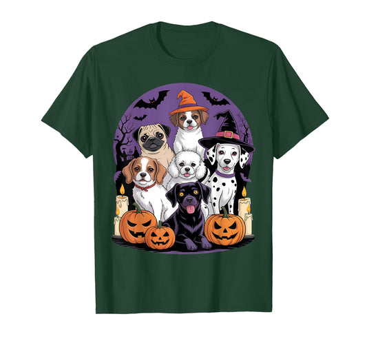 Dog Ghost Cute Dog Dressed As Ghost Funny Halloween Dog T-Shirt