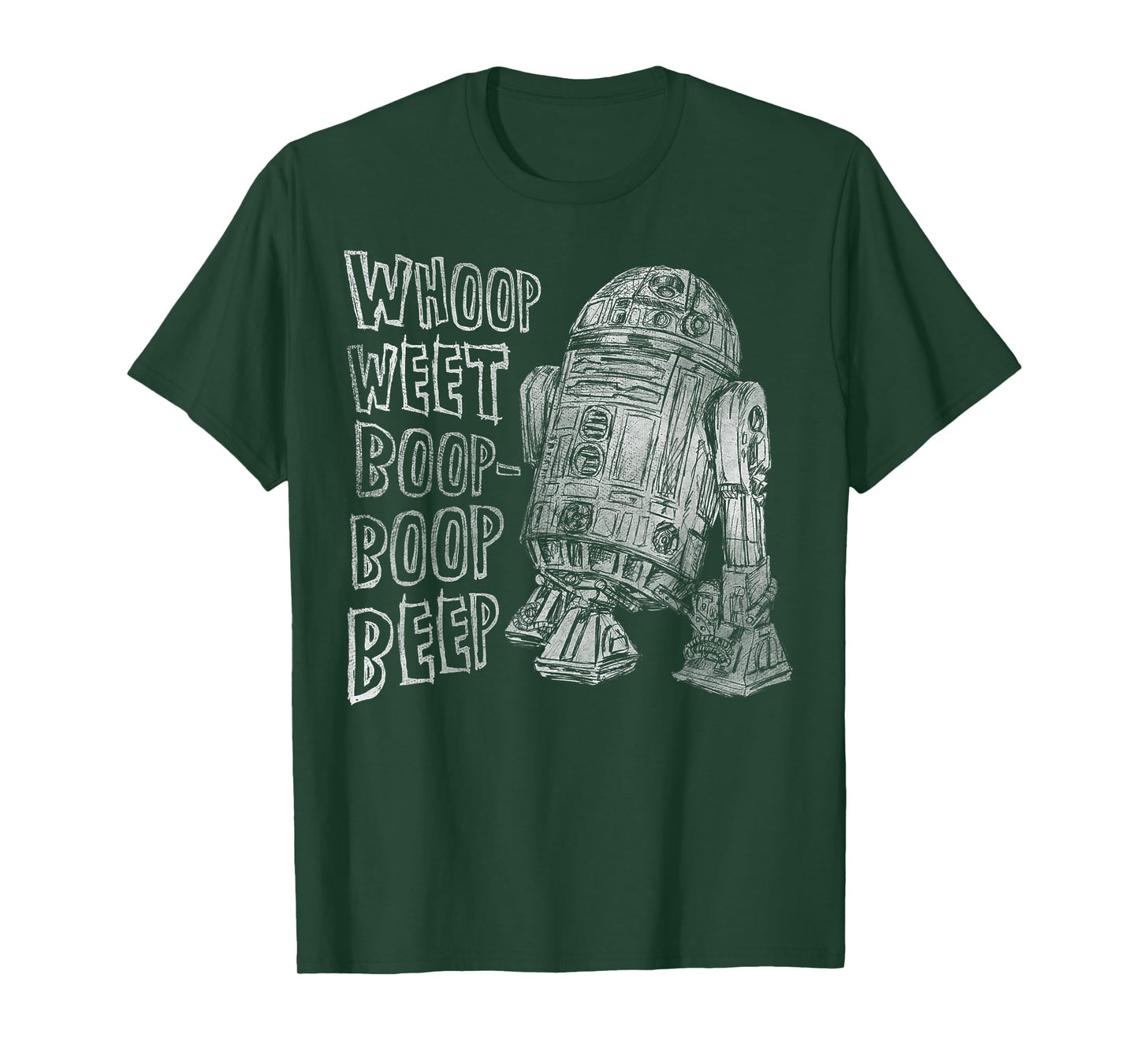 Star Wars Classic R2-D2 Droid Outline Words of Wisdom T-Shirt
