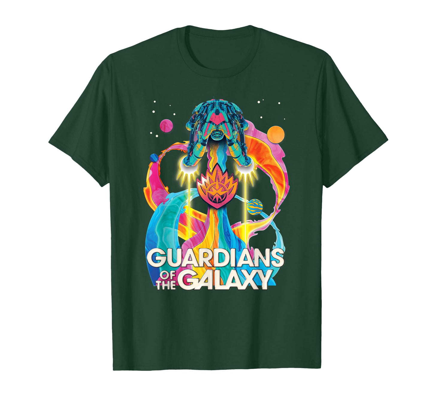 Marvel Guardians of The Galaxy Volume 3 Bowie Space Rainbow T-Shirt