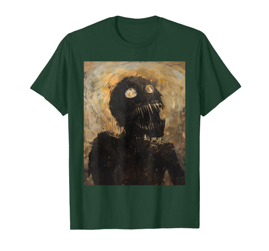 Horror Monster Art Evil Demon Skeleton Goth Zombie Creature T-Shirt