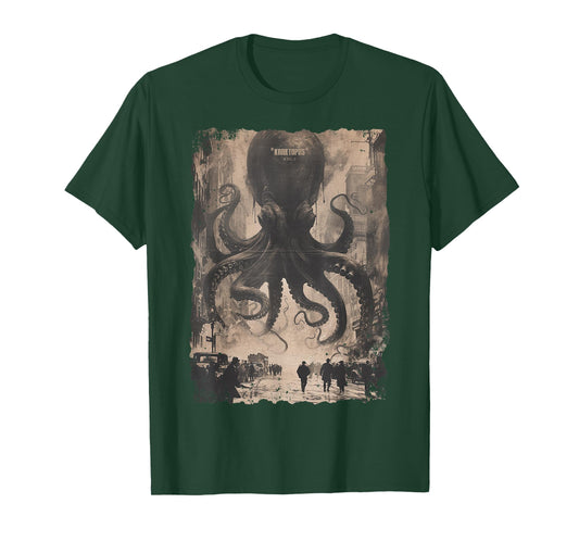 Y2K Streetwear Vintage Fashion Octopus Horror Monster Kraken T-Shirt