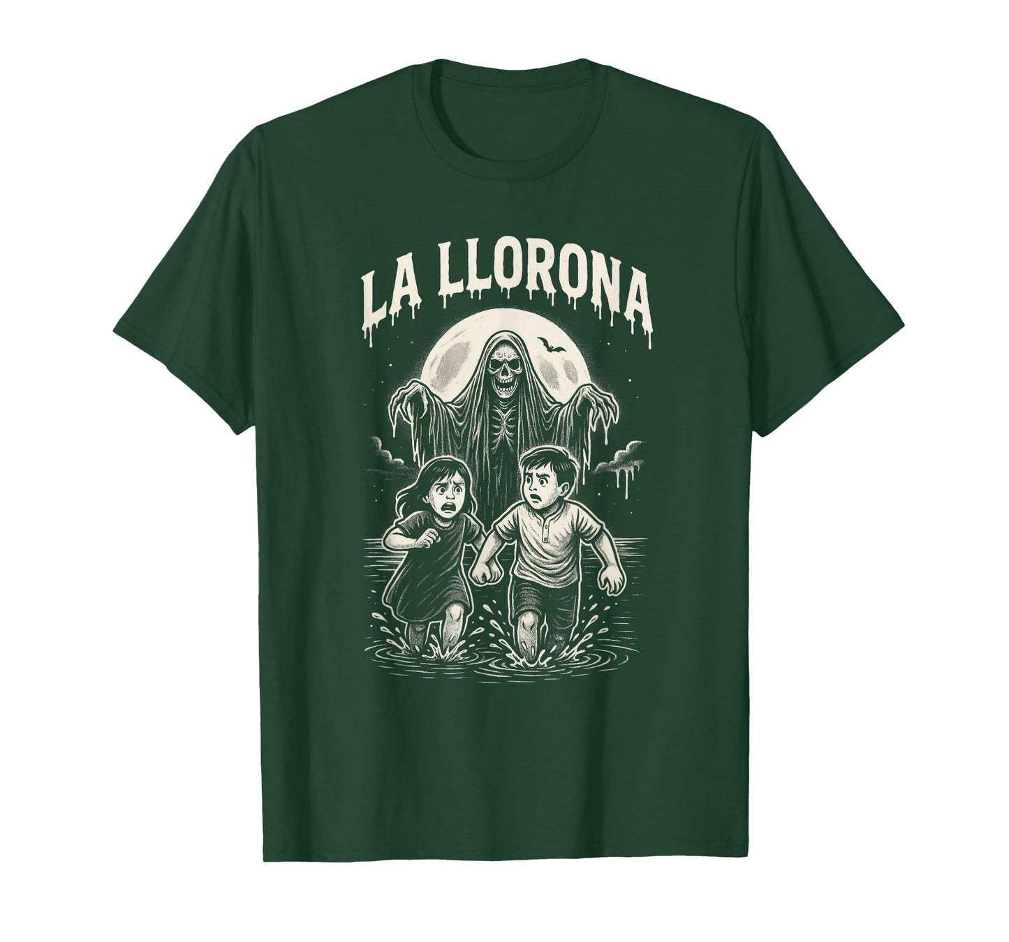 Spooky La Llorona Folklore Horror Cartoon T-Shirt