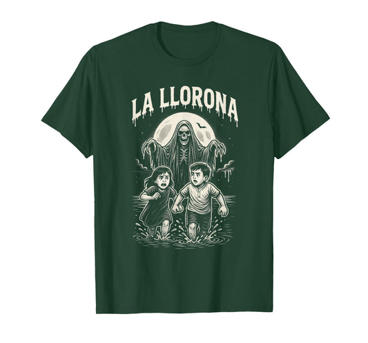 Spooky La Llorona Folklore Horror Cartoon T-Shirt
