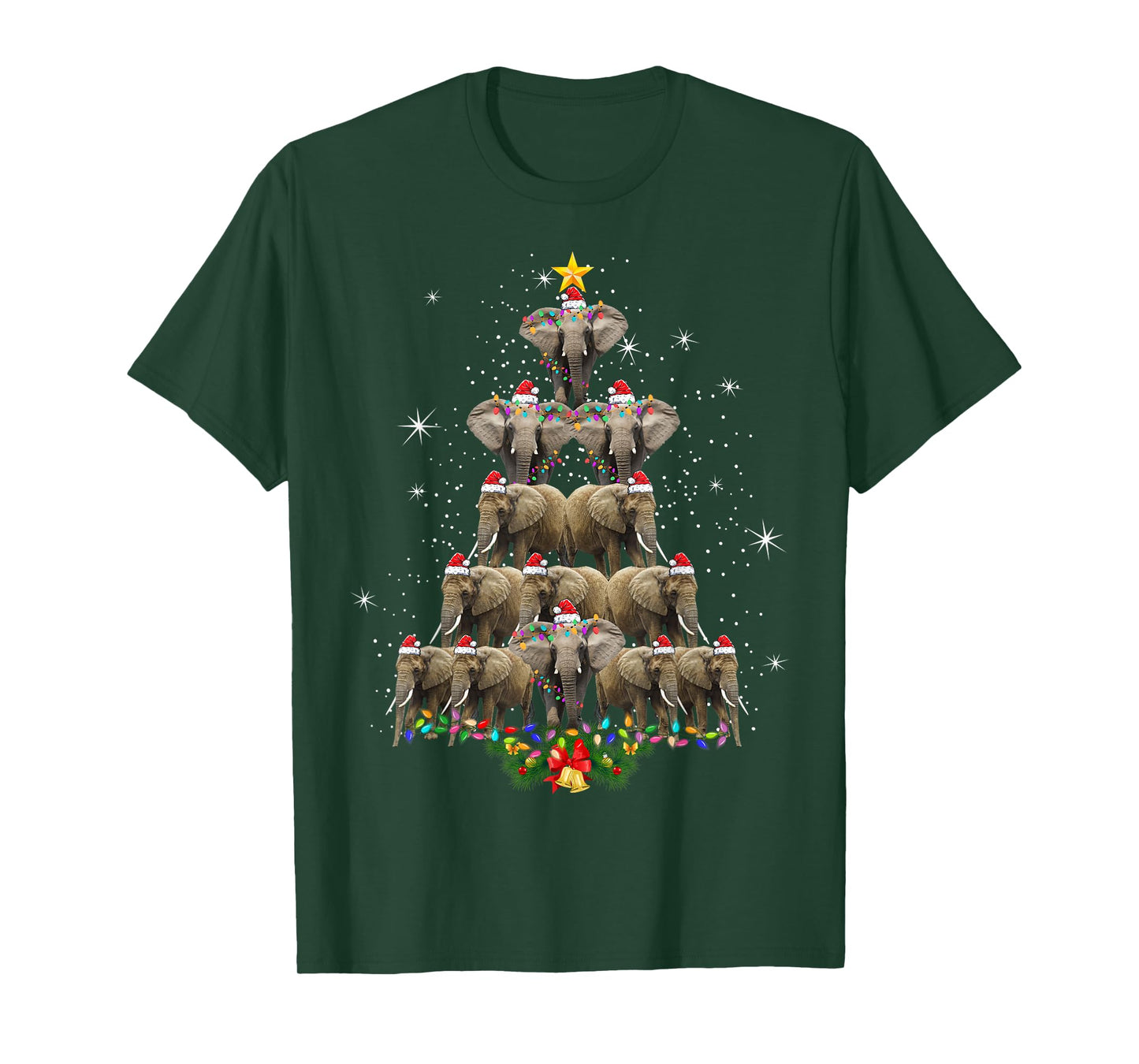 Elephant Christmas Men Women Elephant Lover T-Shirt