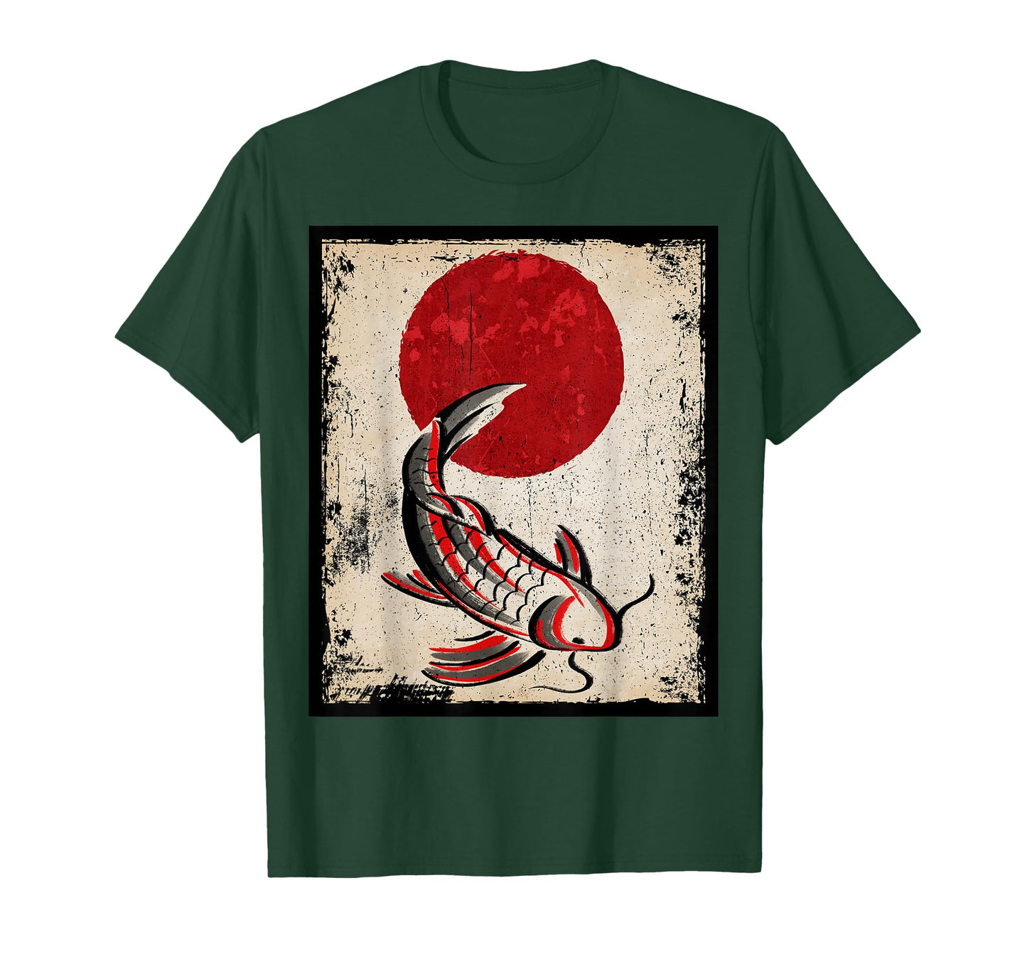 Japan koi carp fish Japanese Art Retro T-Shirt