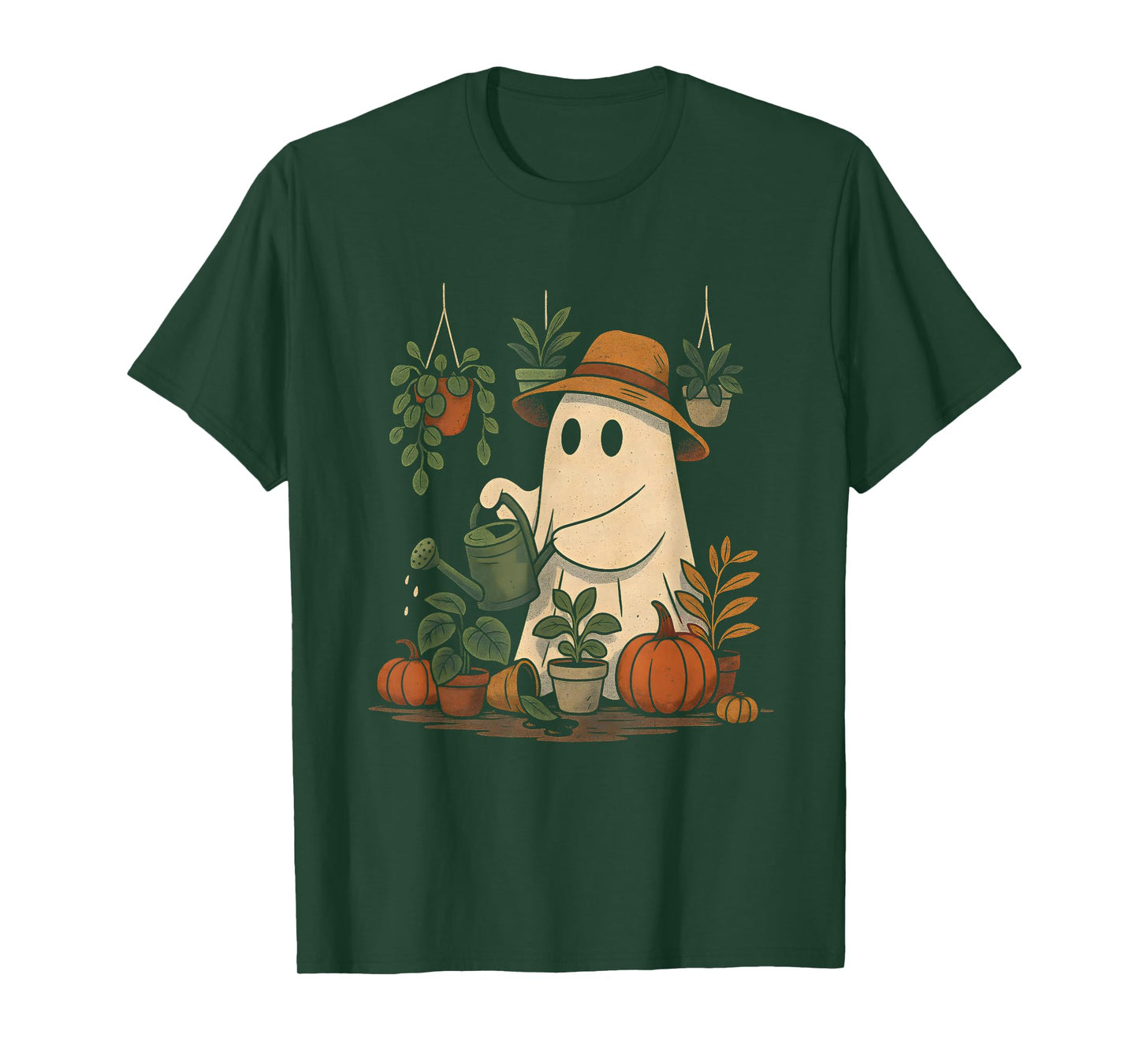 Funny Plant Ghost | Spooky Gardener Halloween T-Shirt