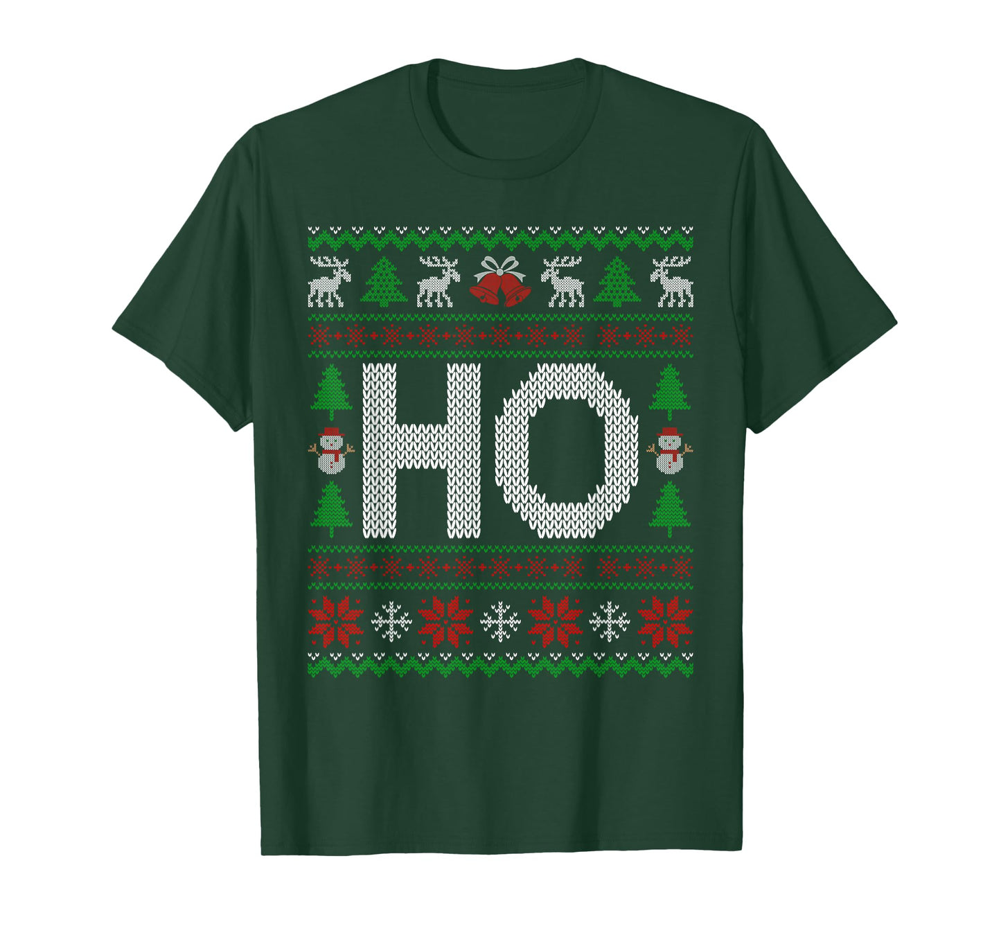 HO Where My Ho's at Matching Couples Ugly Christmas Sweater T-Shirt