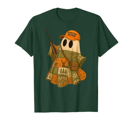 Hunting Season Camo Hunting Ghost Patchwork T-Shirt