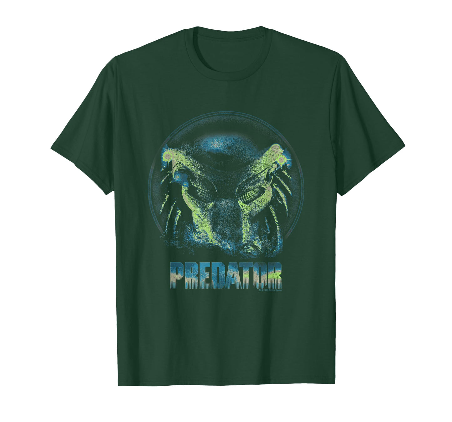 Aliens Iconic Predator Big Face Distressed Big Chest Poster T-Shirt