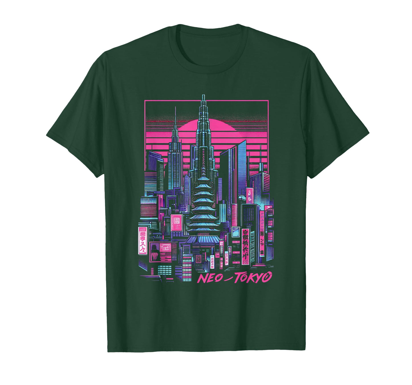Neo Tokyo Japan Japanese Vaporwave Aesthetic T-Shirt