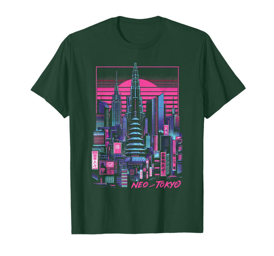 Neo Tokyo Japan Japanese Vaporwave Aesthetic T-Shirt