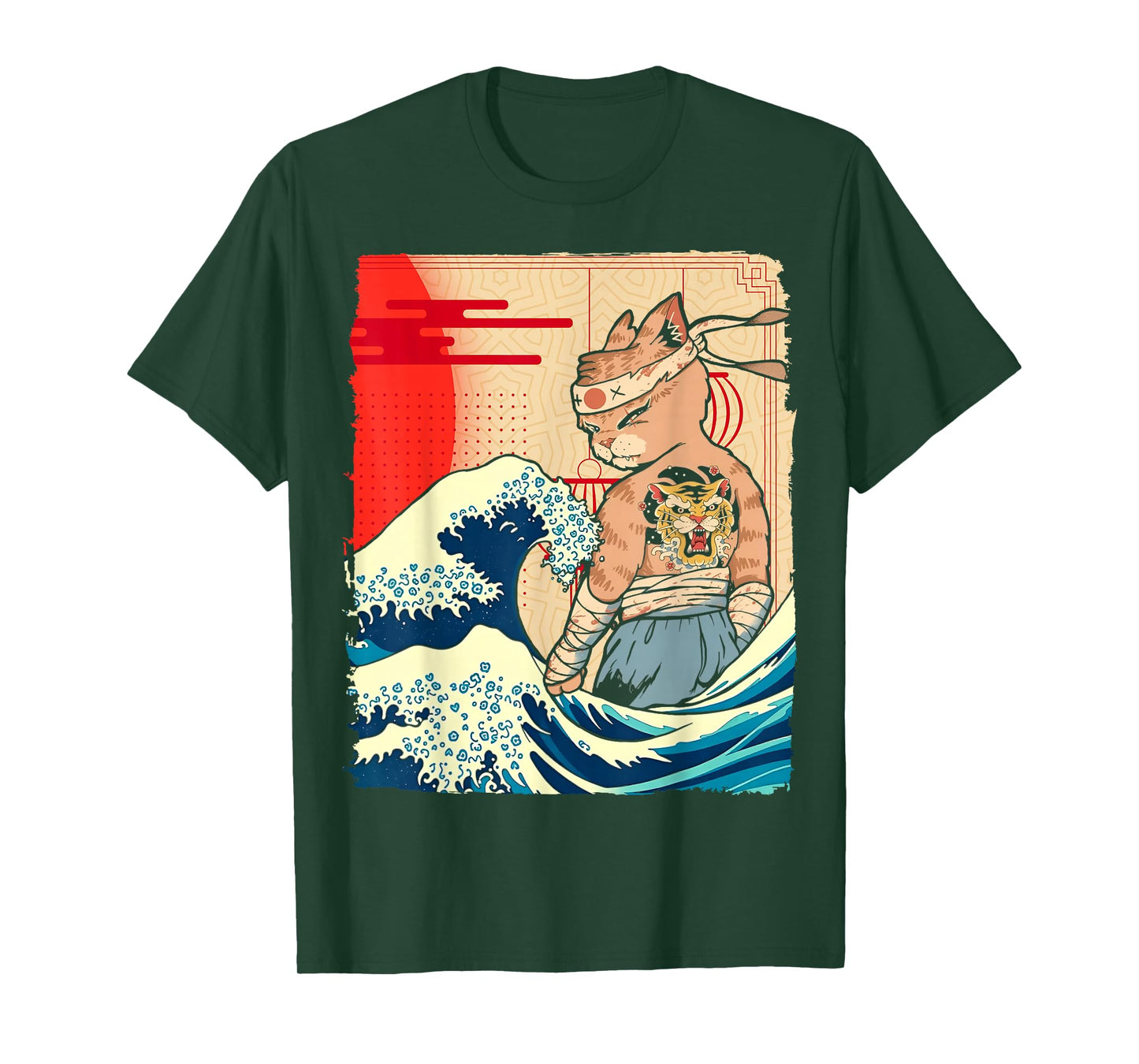 Japanese Ninja Art and Japan Karate, Jujutsu Cat T-Shirt