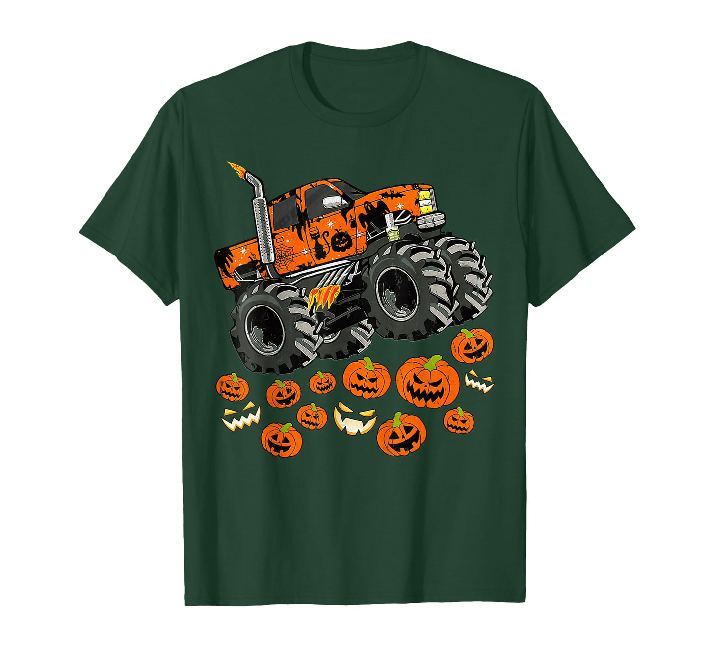 Pumpkin Monster Truck Halloween Costume T-Shirt