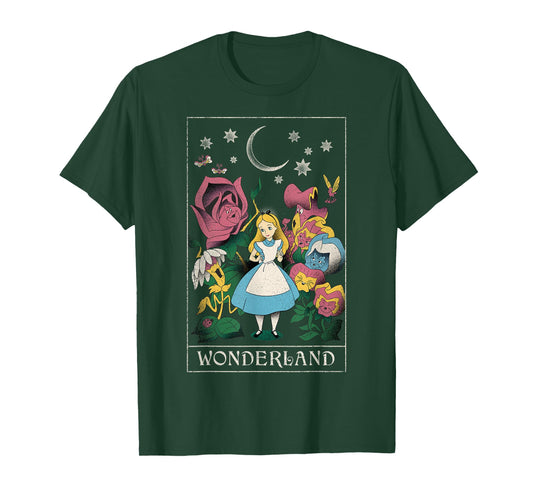 Disney Alice in Wonderland Alice Cosmic Tarot Card T-Shirt