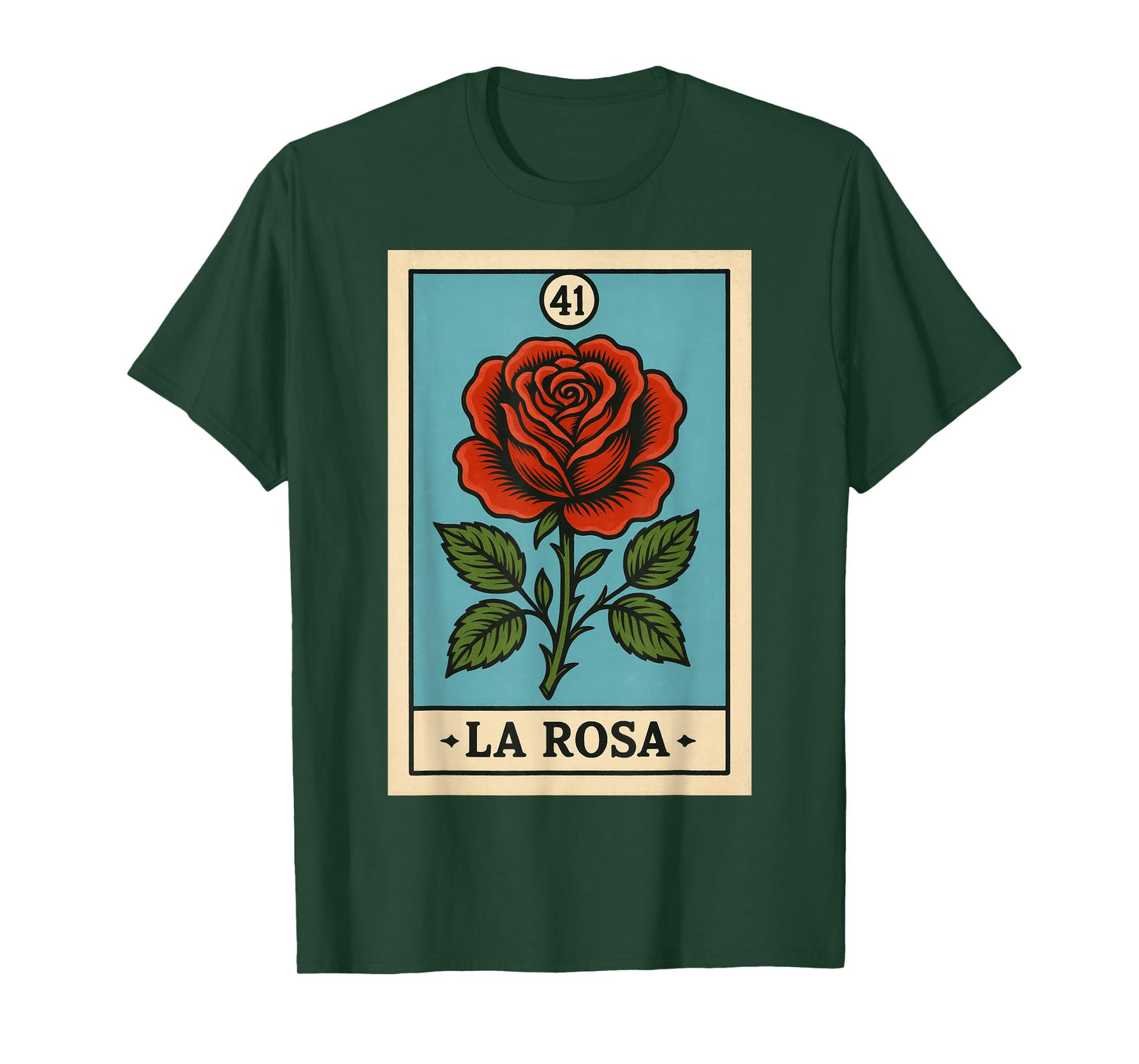 rosa Mexican Lottery Bingo Game, Roses T-Shirt