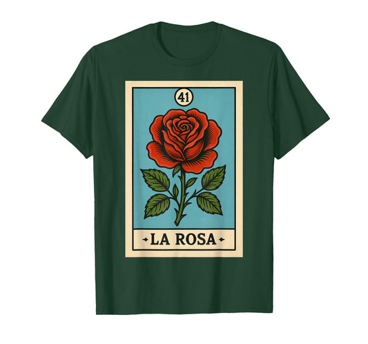 rosa Mexican Lottery Bingo Game, Roses T-Shirt