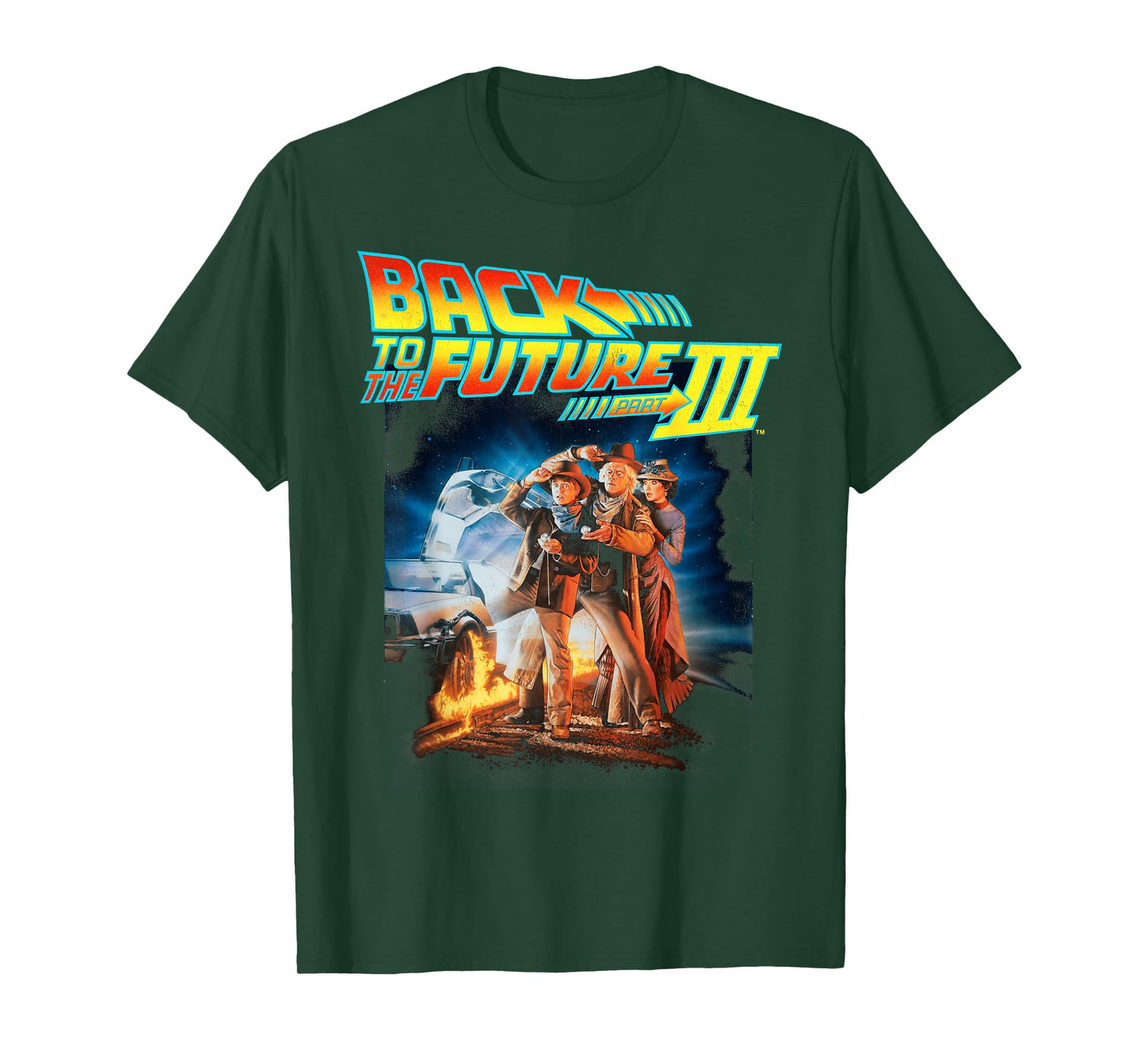 Back to The Future Three Movie Poster T-Shirt