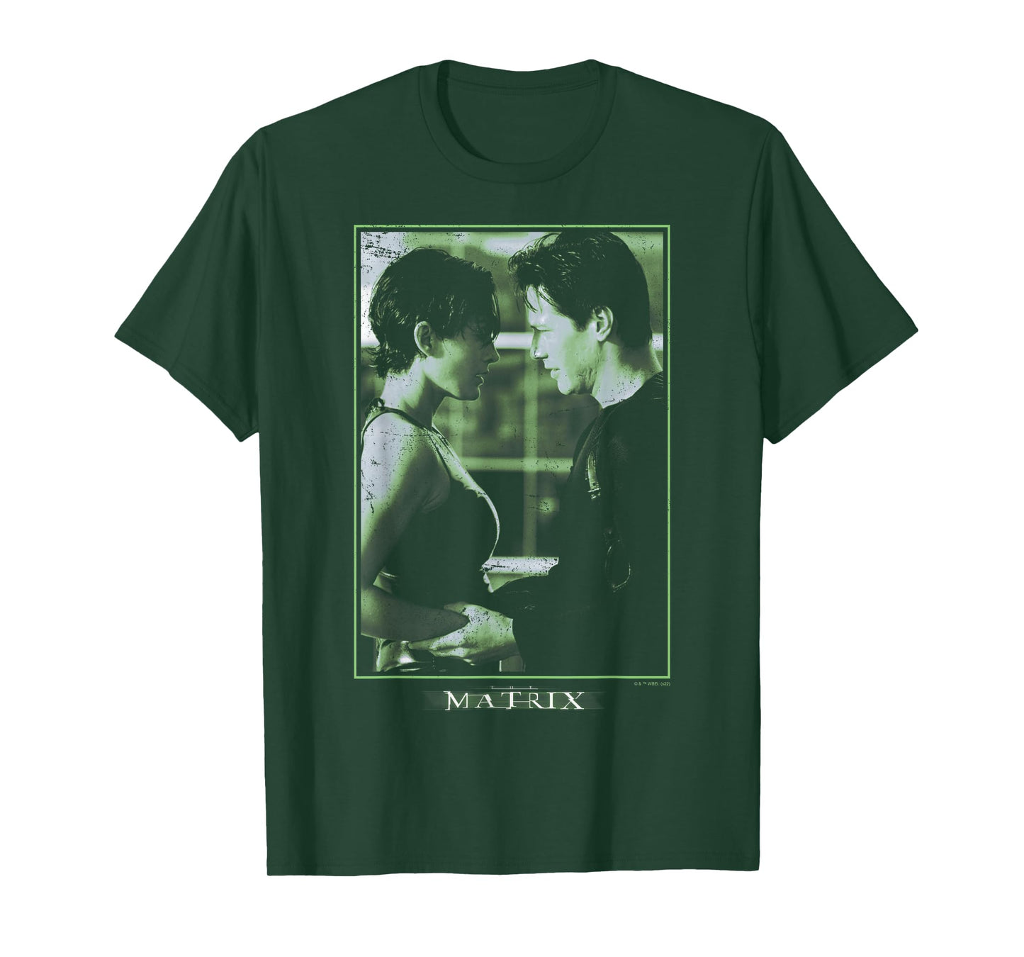 The Matrix Neo and Trinity Portrait Centered T-Shirt