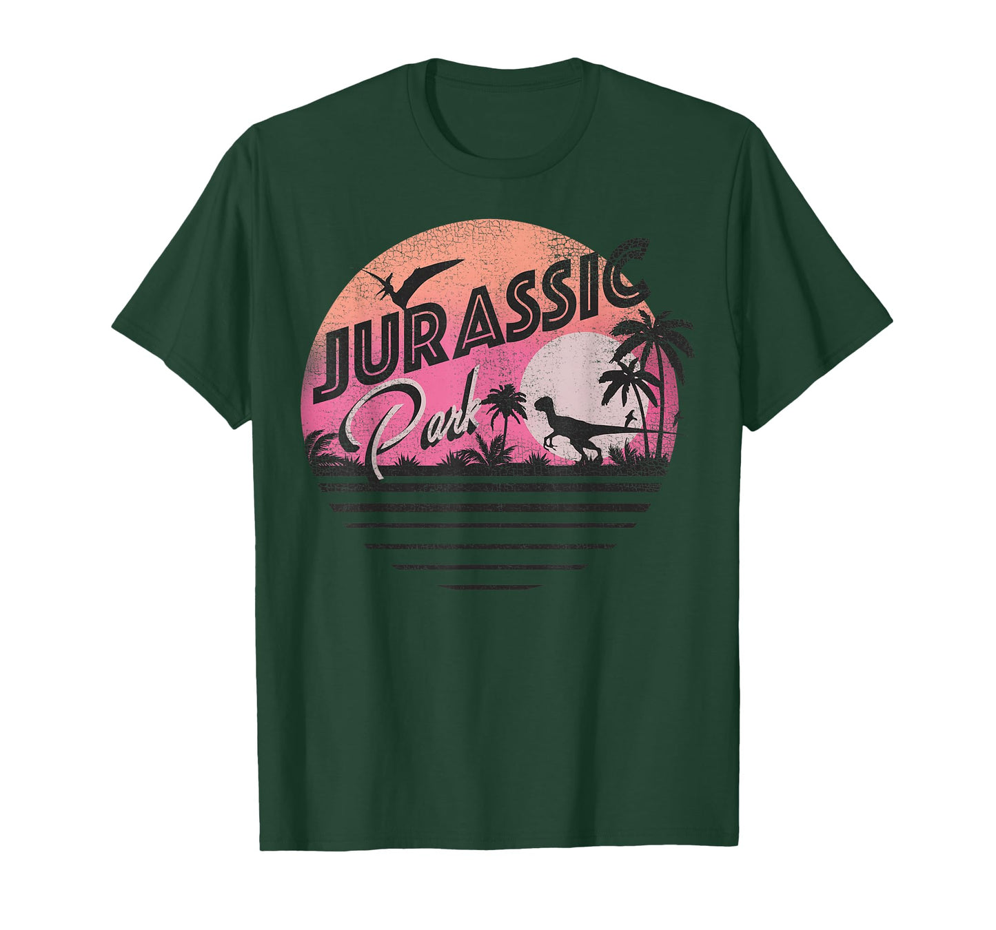 Jurassic Park Retro 90's Dinosaur Scene T-Shirt