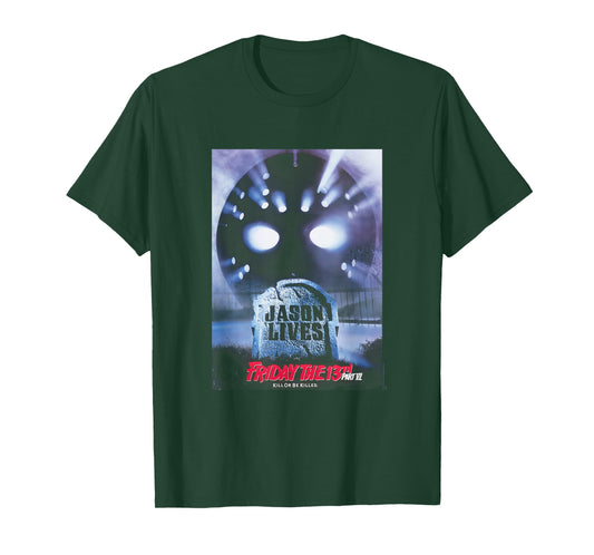 Friday The 13th Part 6 Jason Lives Main Poster Horror Movie T-Shirt