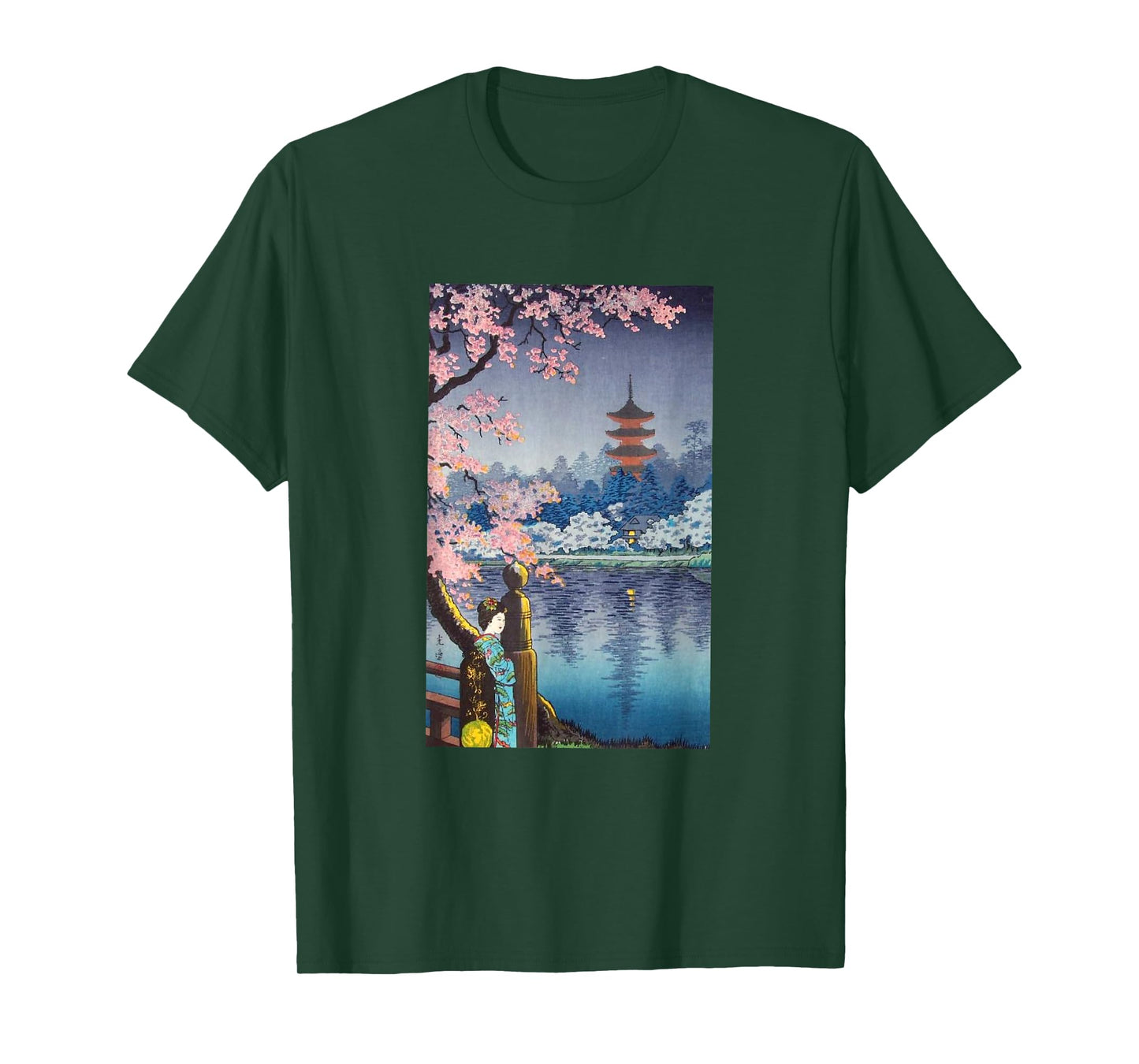 Vintage Woodblock Japanese Art T-Shirt