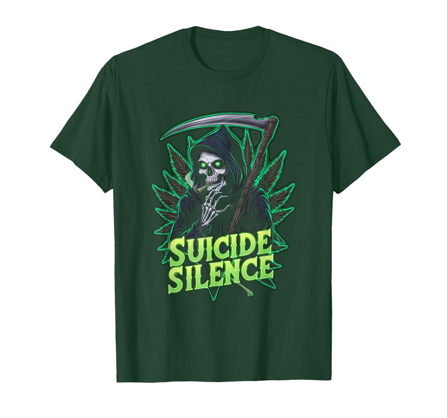 Suicide Silence Grim Reaper Occult Gothic Horror T-Shirt