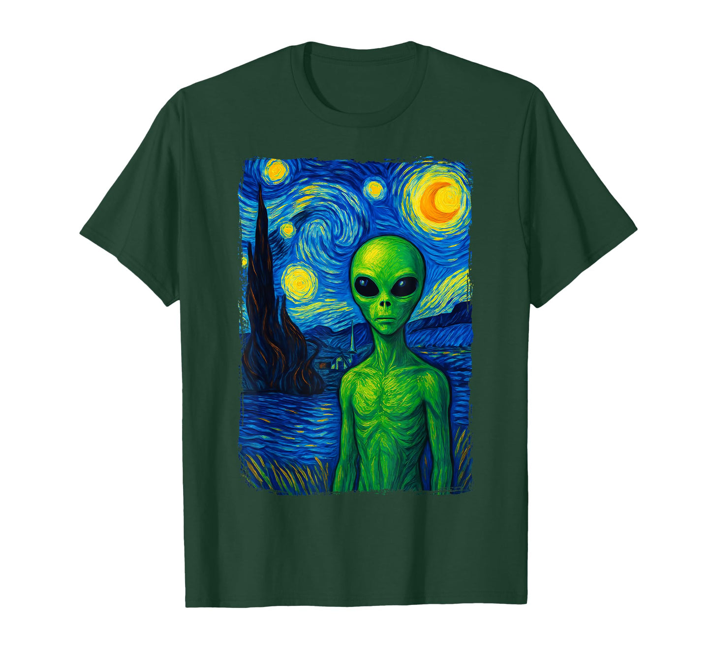 Alien Starry Night T-Shirt