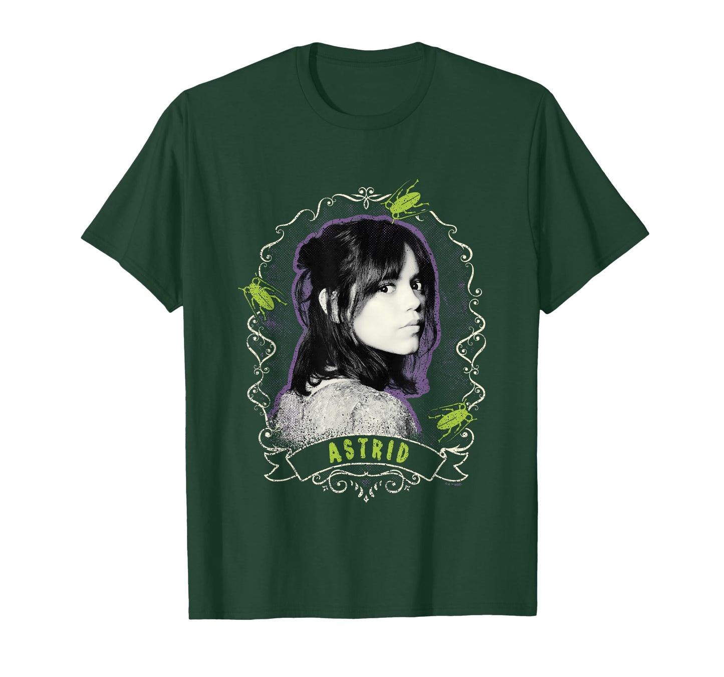 Beetlejuice Beetlejuice Astrid Deetz Face Portrait Vintage T-Shirt