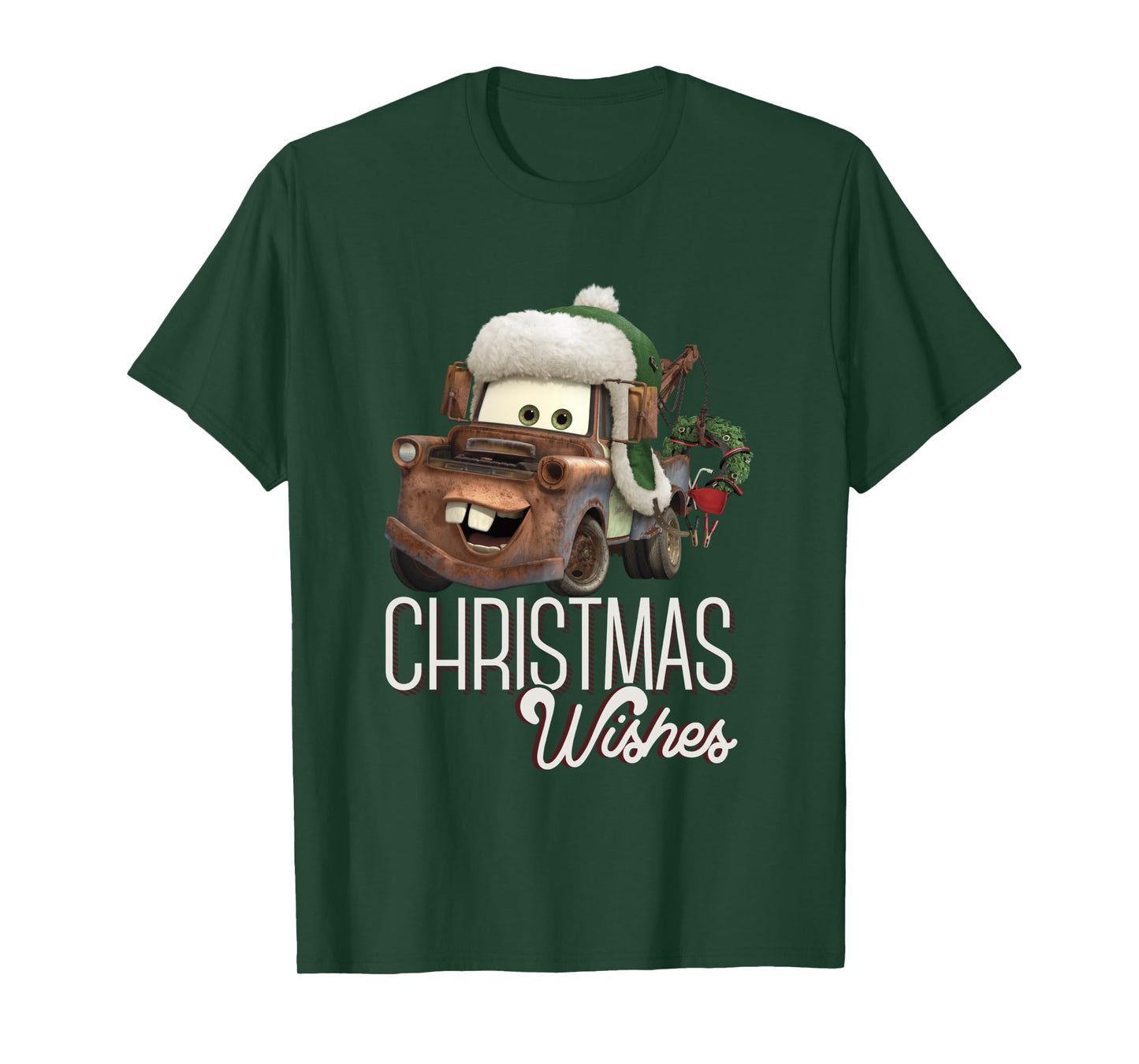 Disney Pixar Cars Tow Mater Christmas Wishes Portrait Long Sleeve T-Shirt