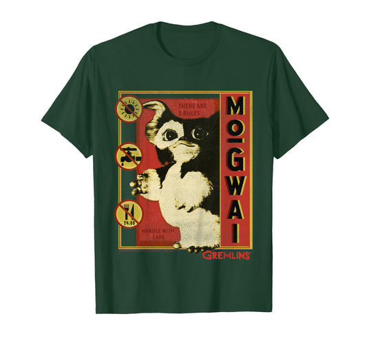 Kids Gremlins Mogwai Three Rules Poster T-Shirt