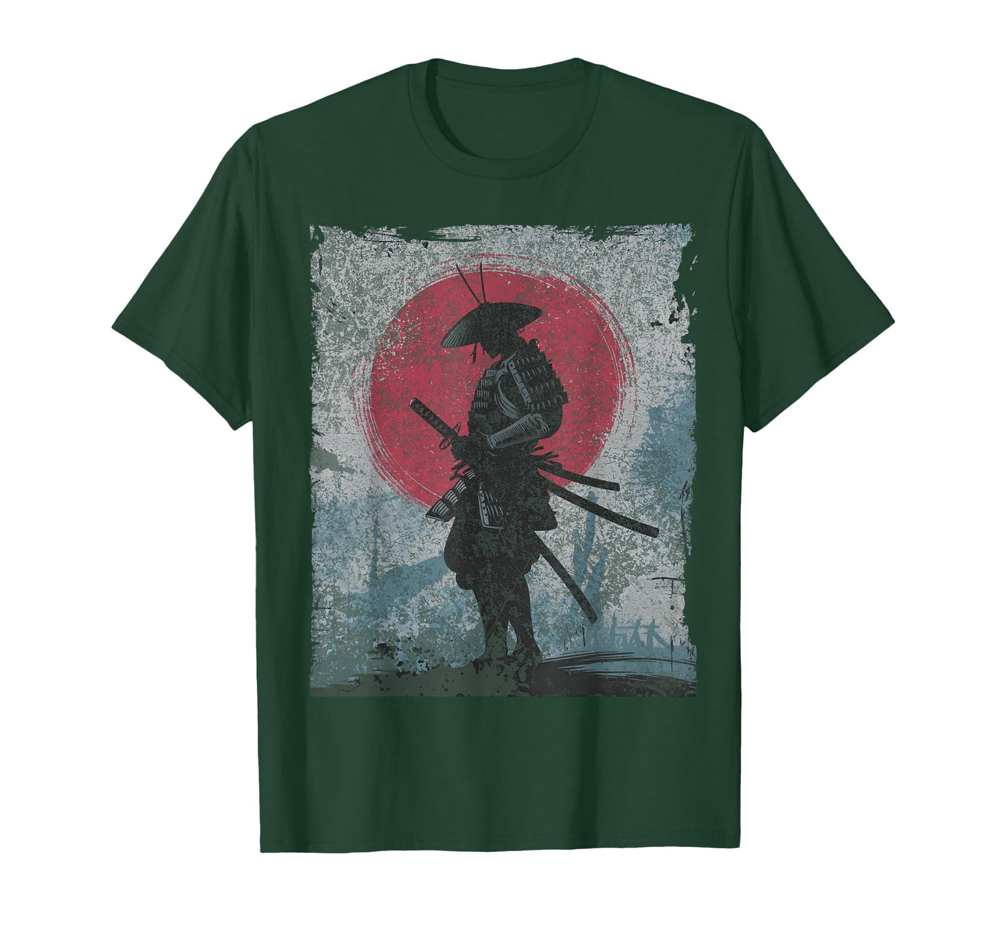 Japanese Art Samurai Fighter Vintage T-Shirt