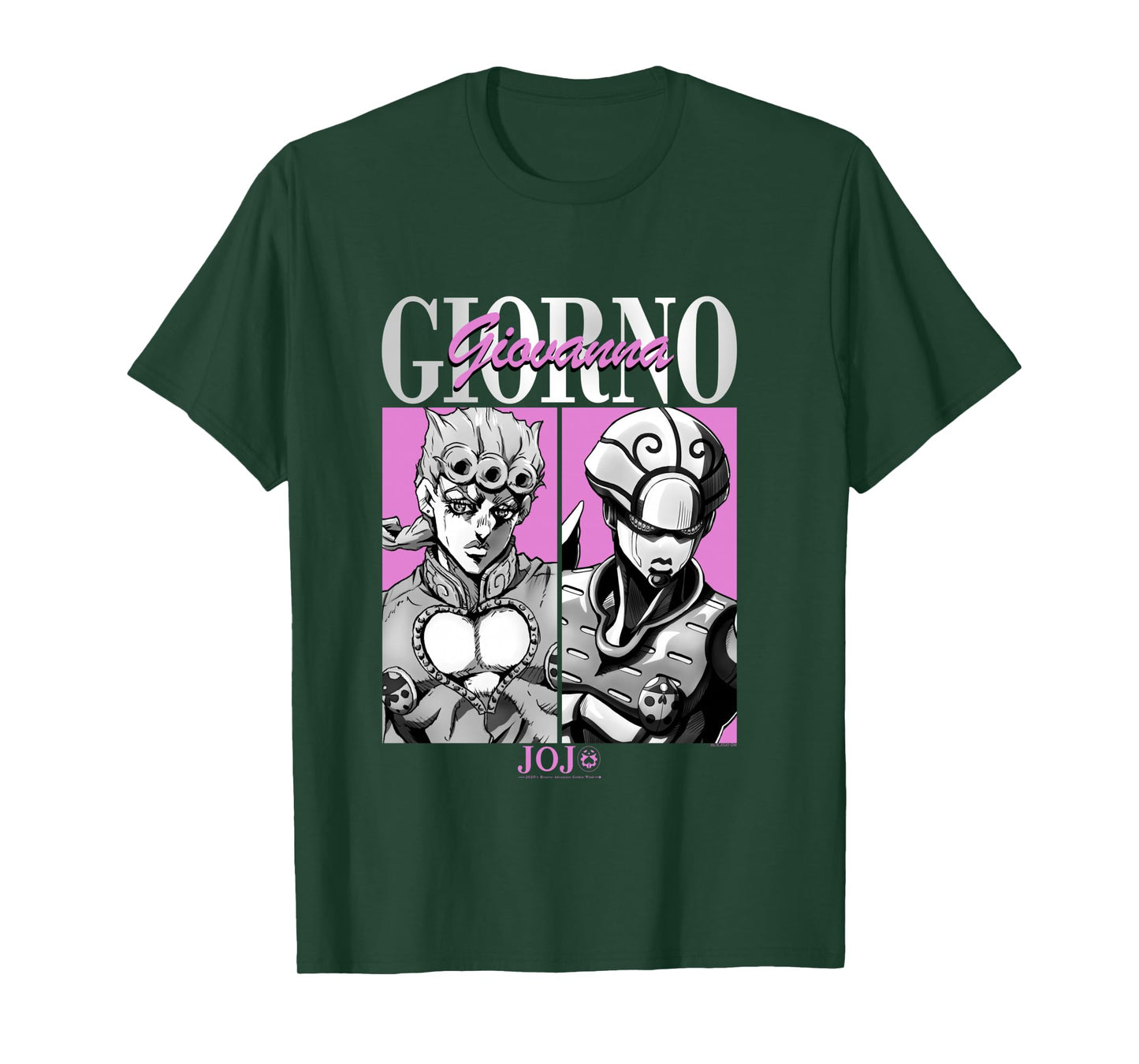 JoJo's Bizarre Adventure Giorno & Golden Wind Panels Anime Long Sleeve T-Shirt