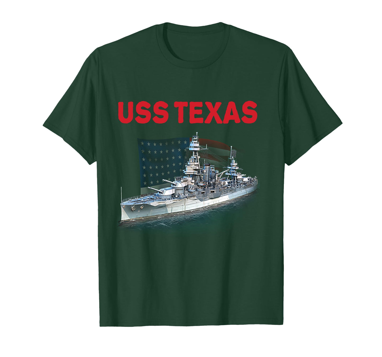 U.S.S Texas, The last dreadnought, Battleship, t-shirt!!