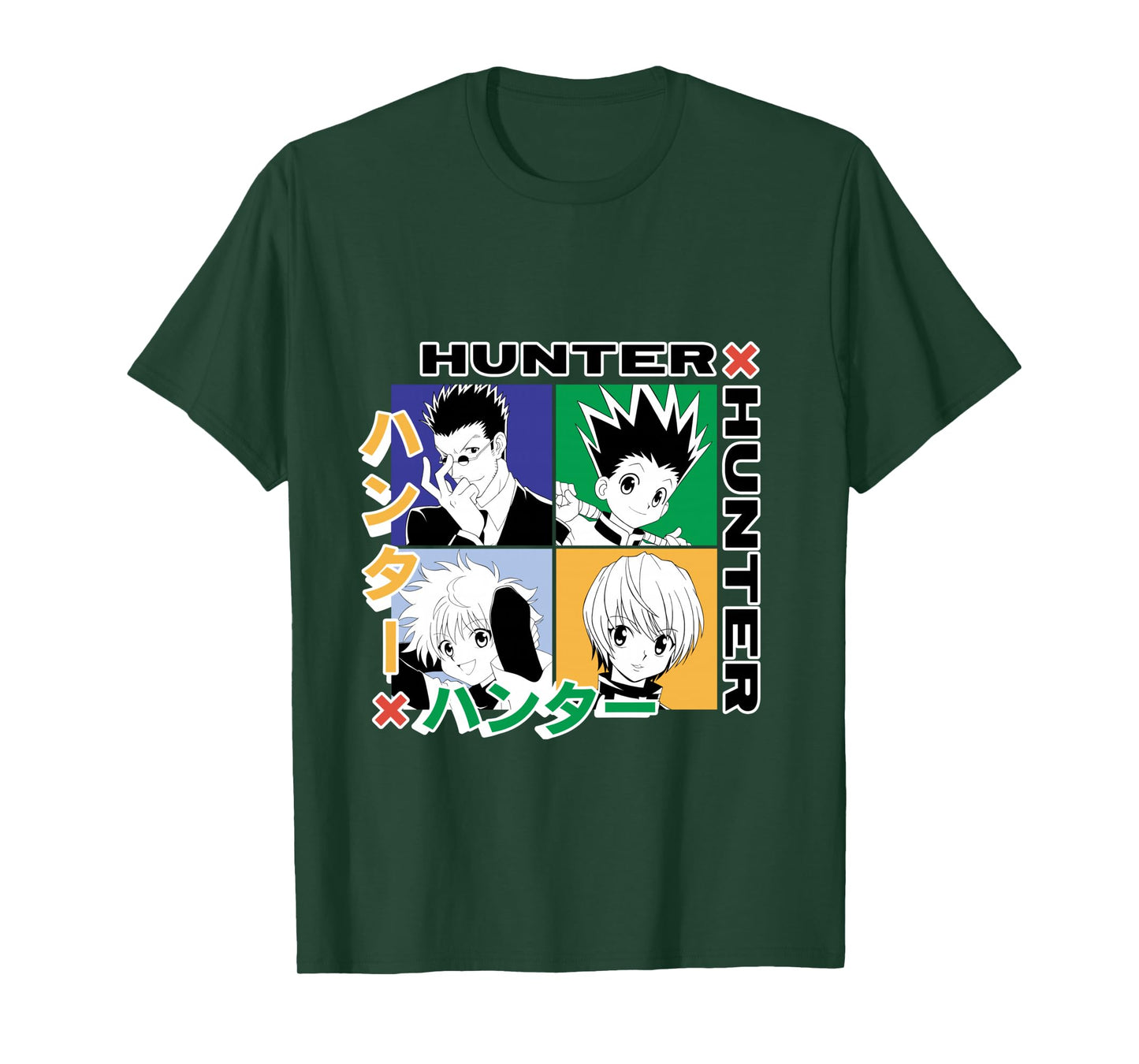 Hunter X Hunter Grid Graphic Long Sleeve T-Shirt
