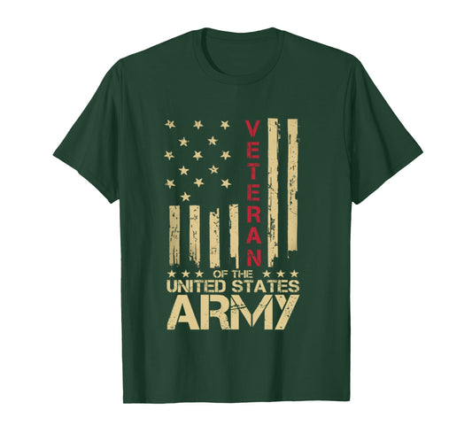 Patriotic U.S Army Veteran Red Line American Flag Vintage Long Sleeve T-Shirt